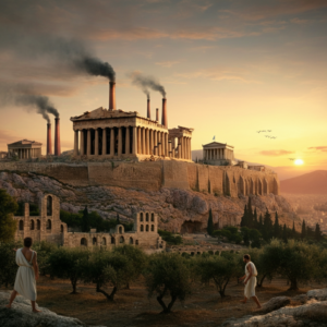 What if the Industrial Revolution began in ancient Greece?